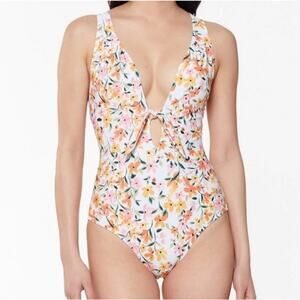 Jessica Simpson Summer Dreaming One-Piece Swimsuit in Sunset Beach Vacation